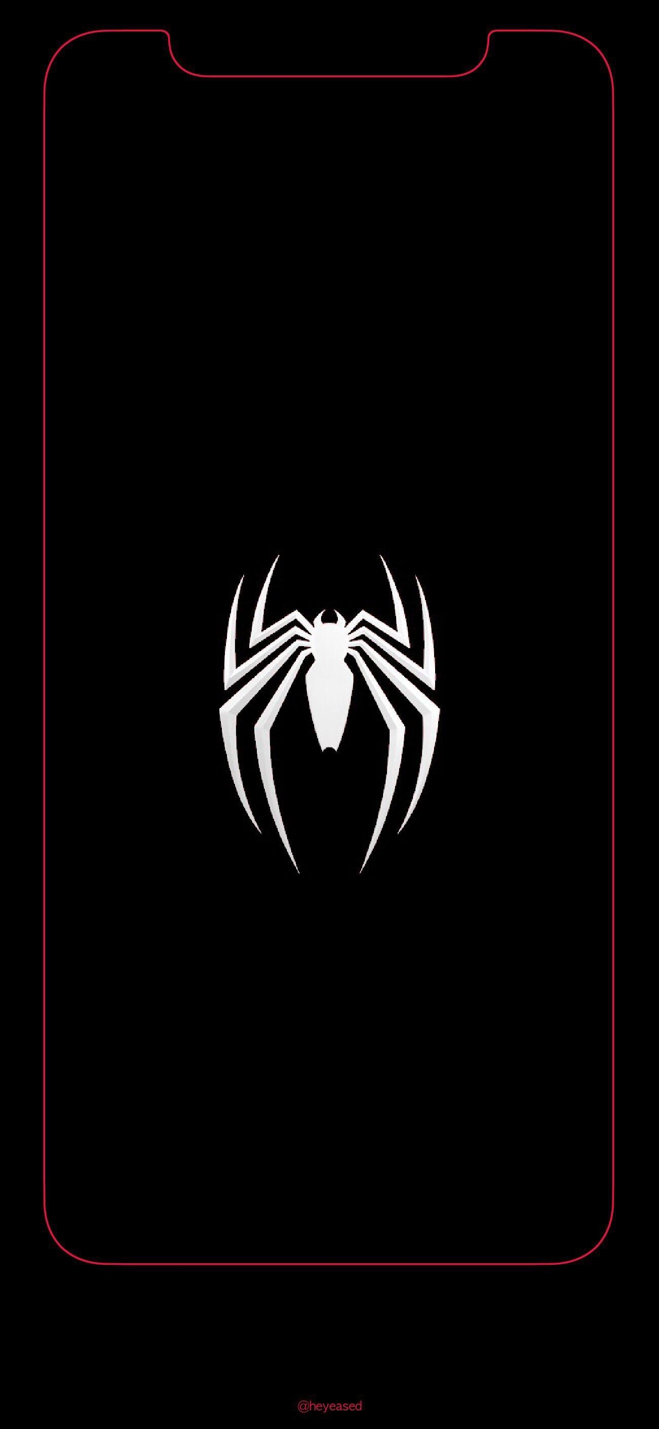 1310x2820 iPhone X Spiderman Logo Wallpaper, Phone