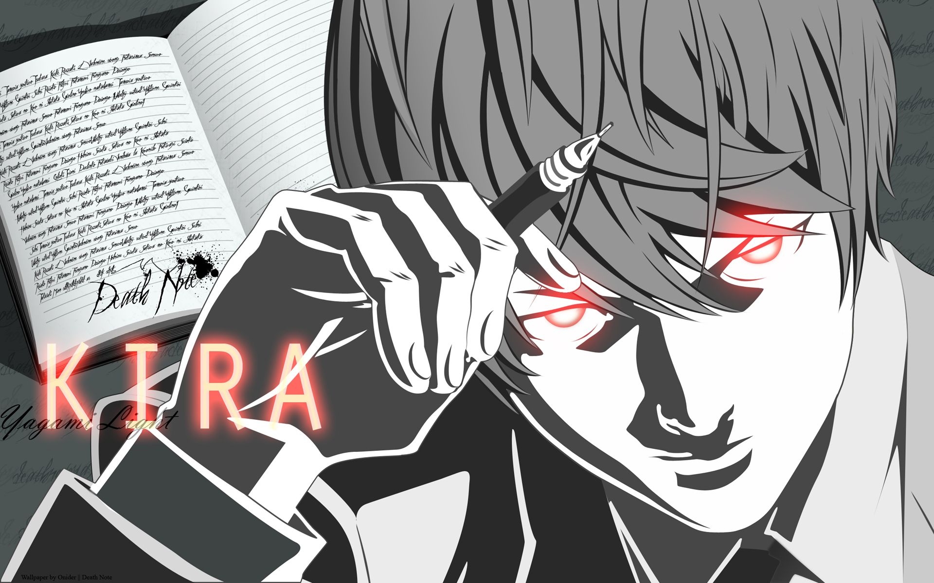 1920x1200 Death Note Wallpaper: Eyes of Kira, Desktop