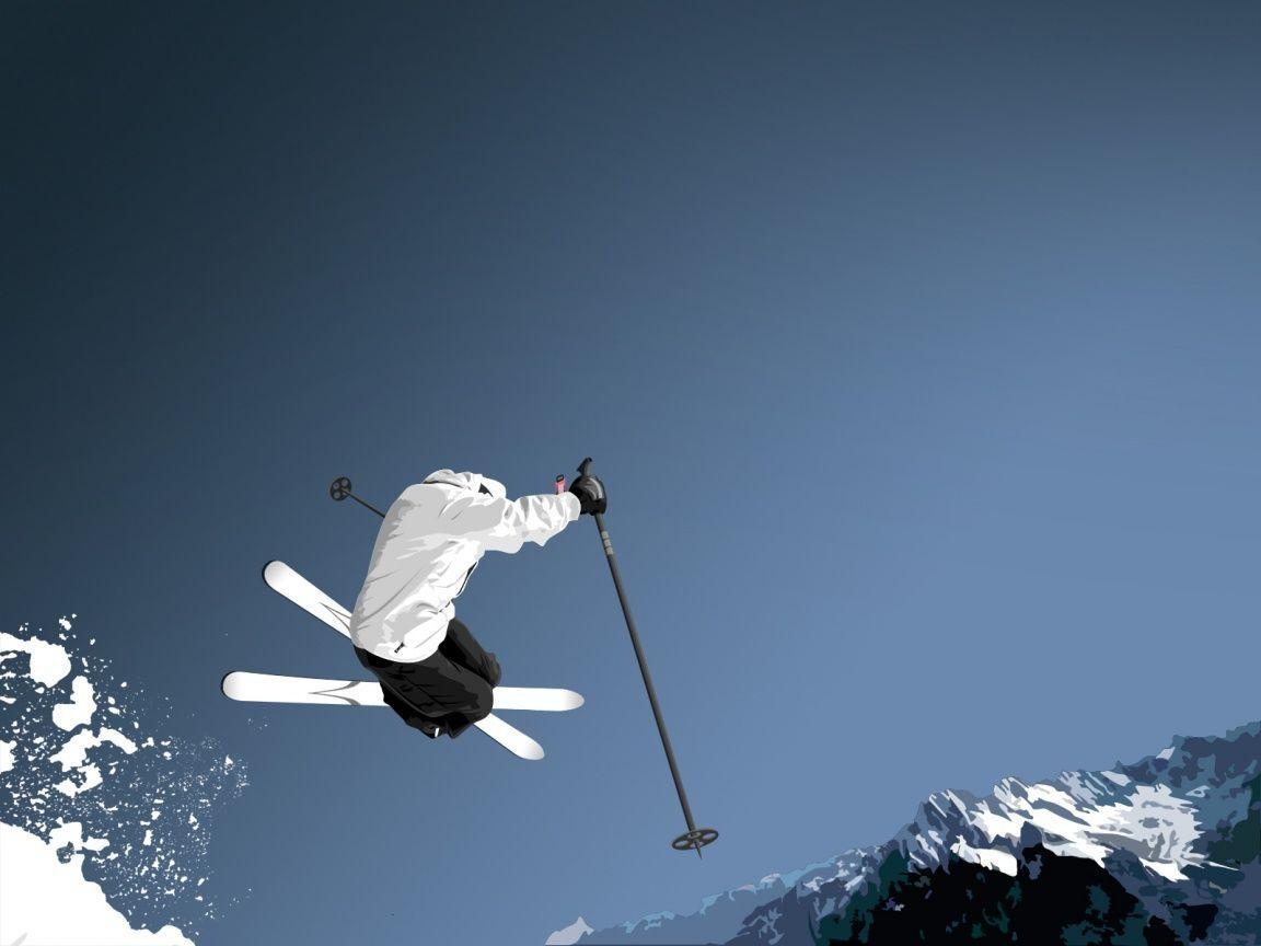 1160x870 Skiing Wallpaper, Desktop