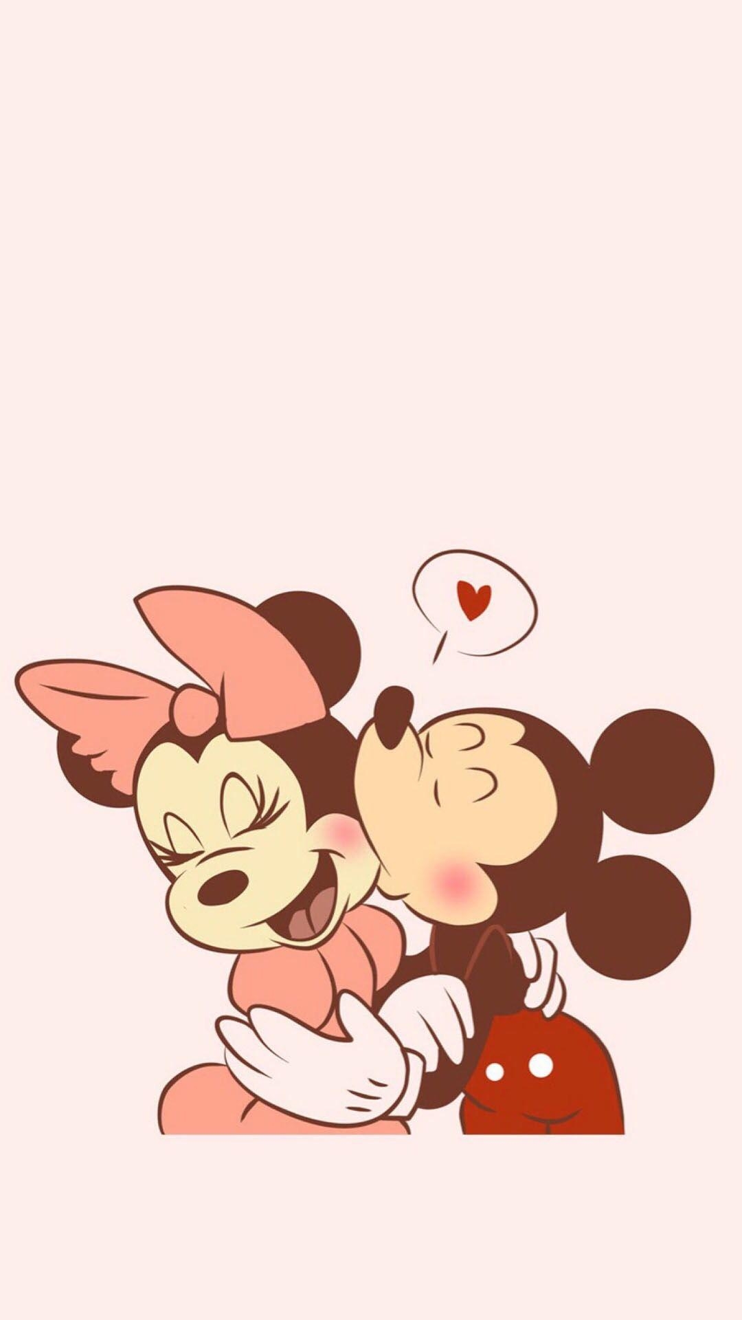 1080x1920 Mickey Kiss Minnie Mouse Wallpaper Free Mickey Kiss Minnie, Phone