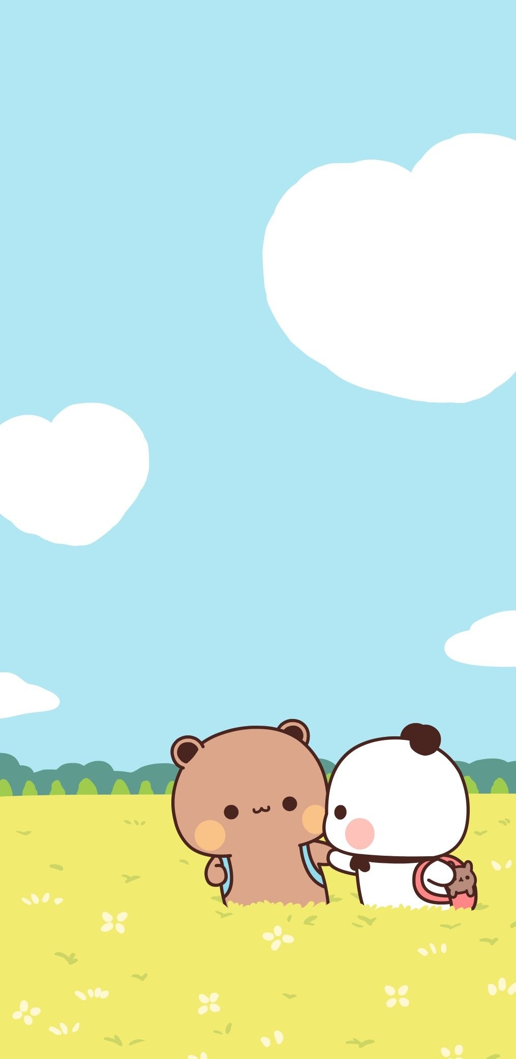 1020x2090 一二. Kartun, Kucing chibi, Kartu lucu, Phone