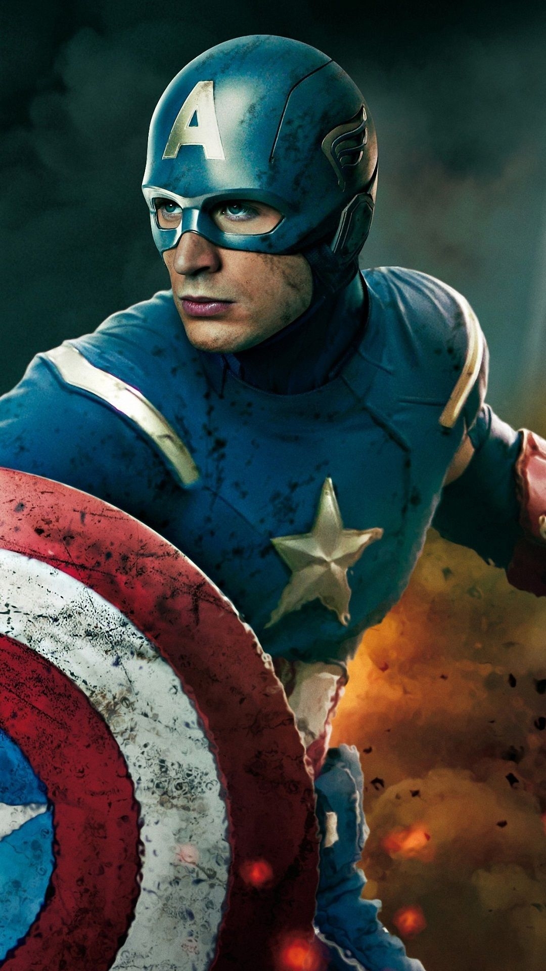 1080x1920 Captain America Phone Background, Phone