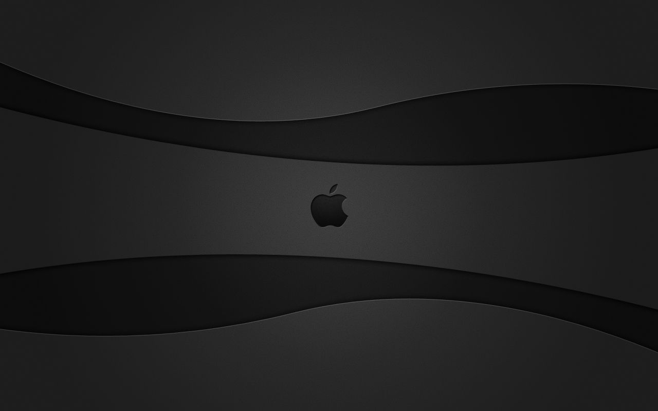 1280x800 Black Wallpaper Apple, Desktop