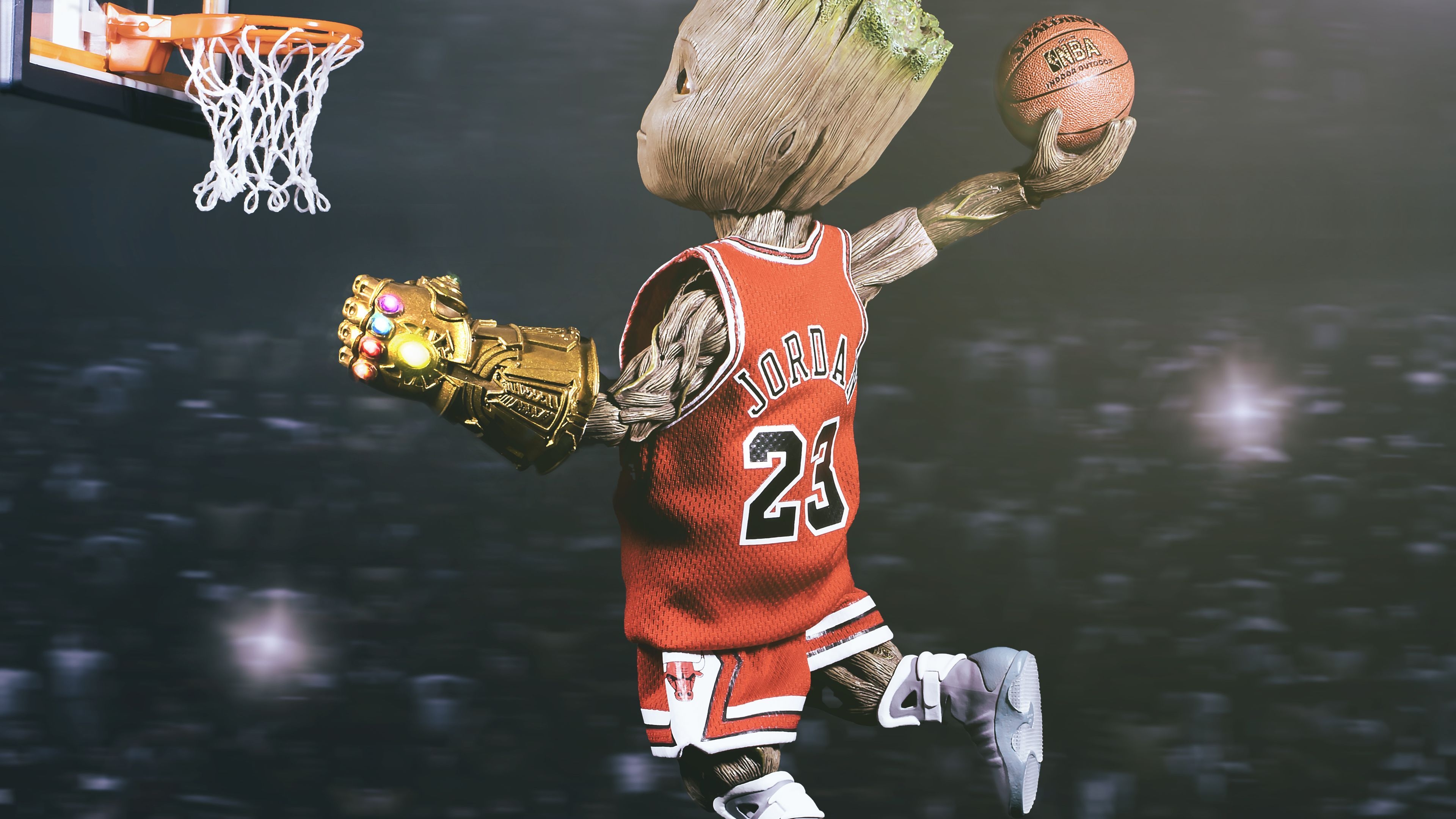 3840x2160 Baby Groot Playing Basketball Superheroes Wallpaper, Hd Wallpaper, Basketball Wallpaper, Baby Groot Wallpa. Baby Groot, Groot Avengers, Marvel Comics Wallpaper, Desktop