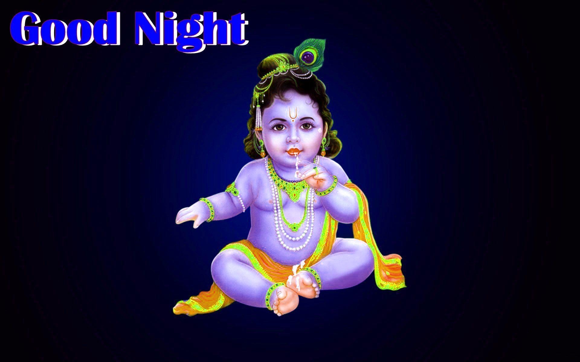 1920x1200 Good Night God Krishna HD Wallpaper, Desktop