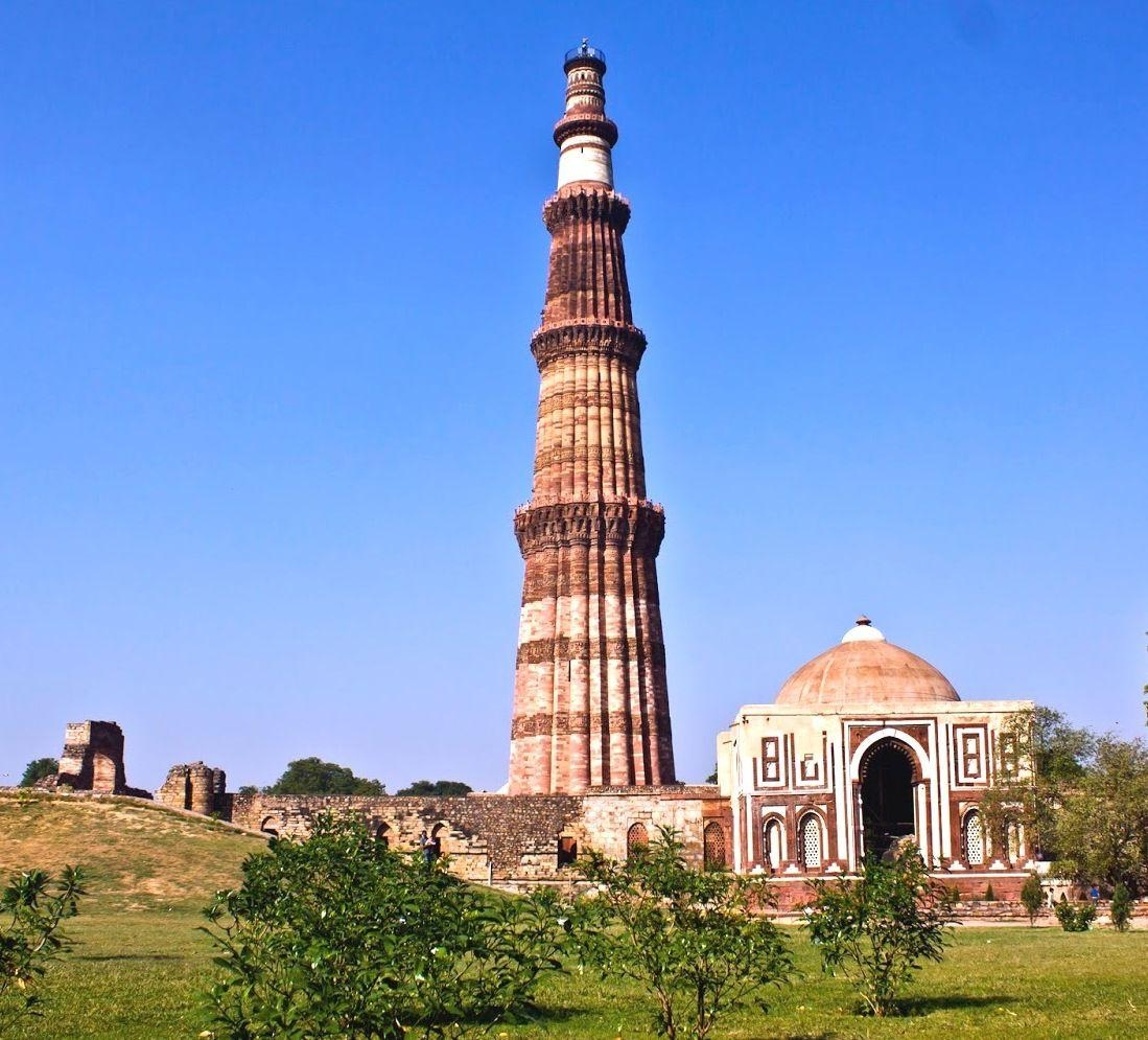 1100x1000 Qutub Minar New Delhi Full View Wallpaper 28424, Desktop