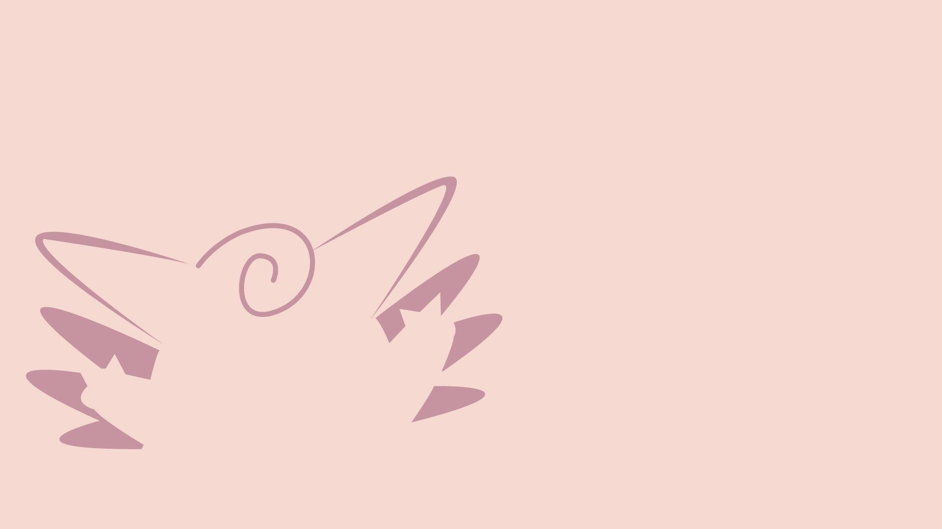 1920x1080 Download  Minimalistic Clefable, Desktop