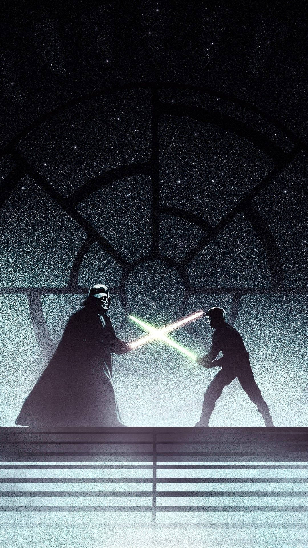 1080x1920 Download Vader Versus Luke Skywalker, Phone