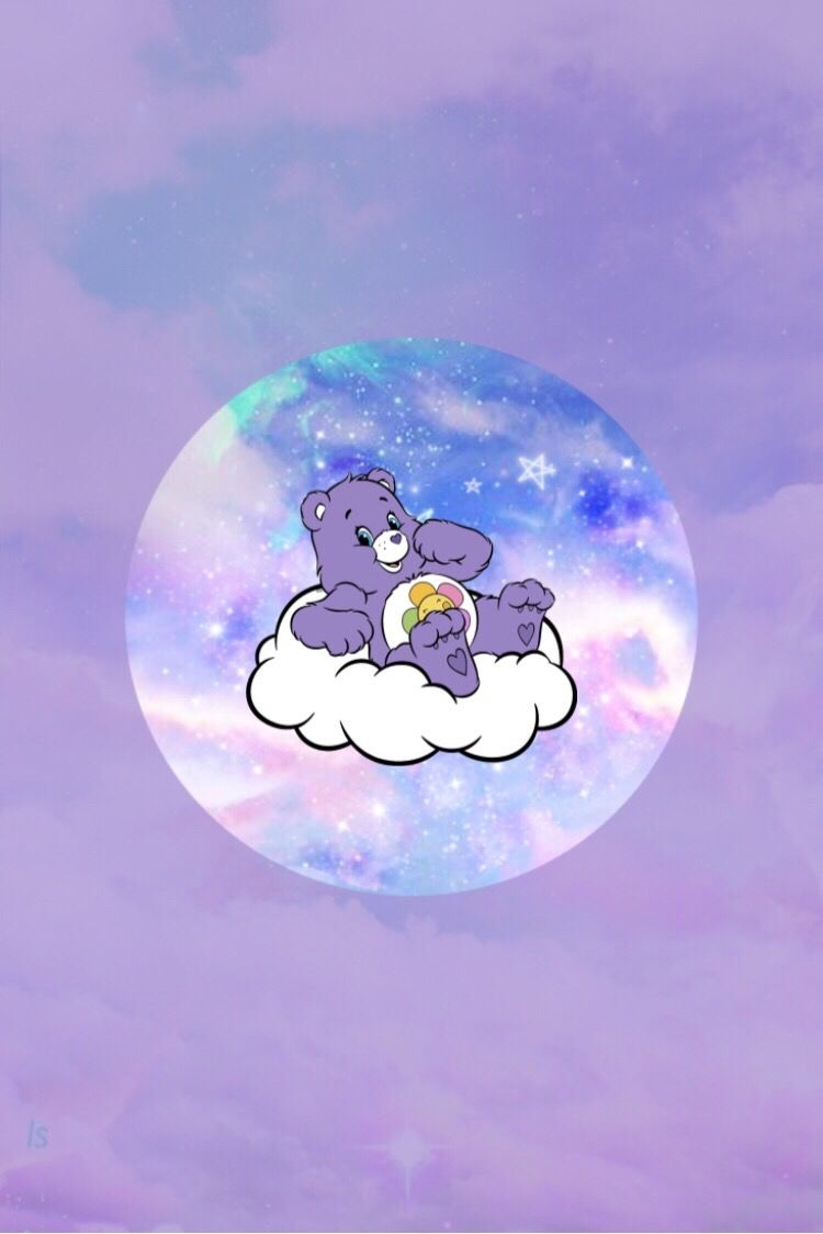 750x1130 bear #galaxy #purple #pastel #cute #carebear. วอลเปเปอร์ดิสนีย์, วอลเปเปอร์, แคร์แบร์, Phone