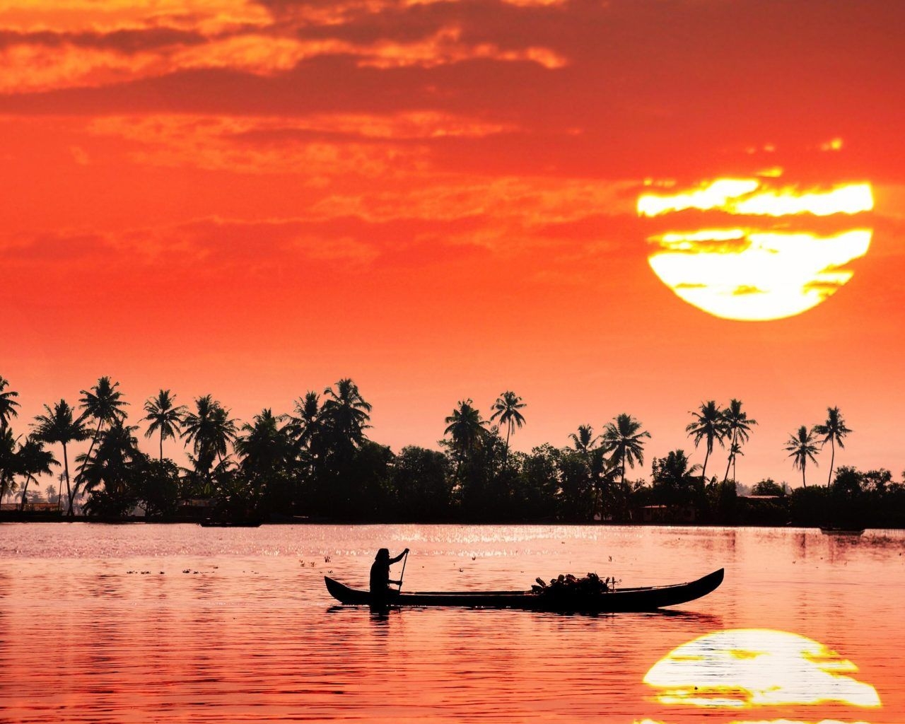 1280x1030 Kochi Kerala India Red Sky Sunset Reflection Landscape Photography 4k Ultra HD Desktop Wallpaper For Computers Laptop Tablet And Mobile Phones, Wallpaper13.com, Desktop