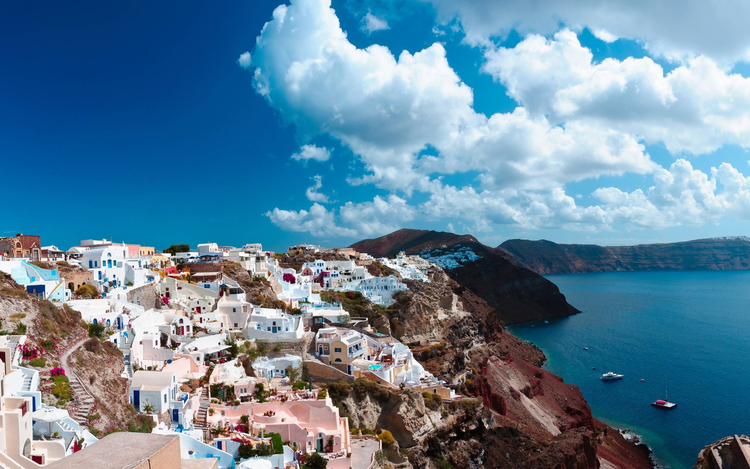 2560x1600 Santorini Wallpaper, Desktop