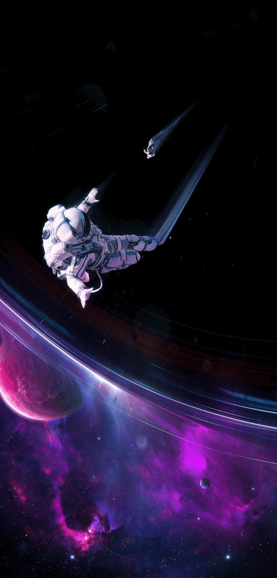 930x1930 Black Hole Astronaut Wallpaper For Tech, Phone