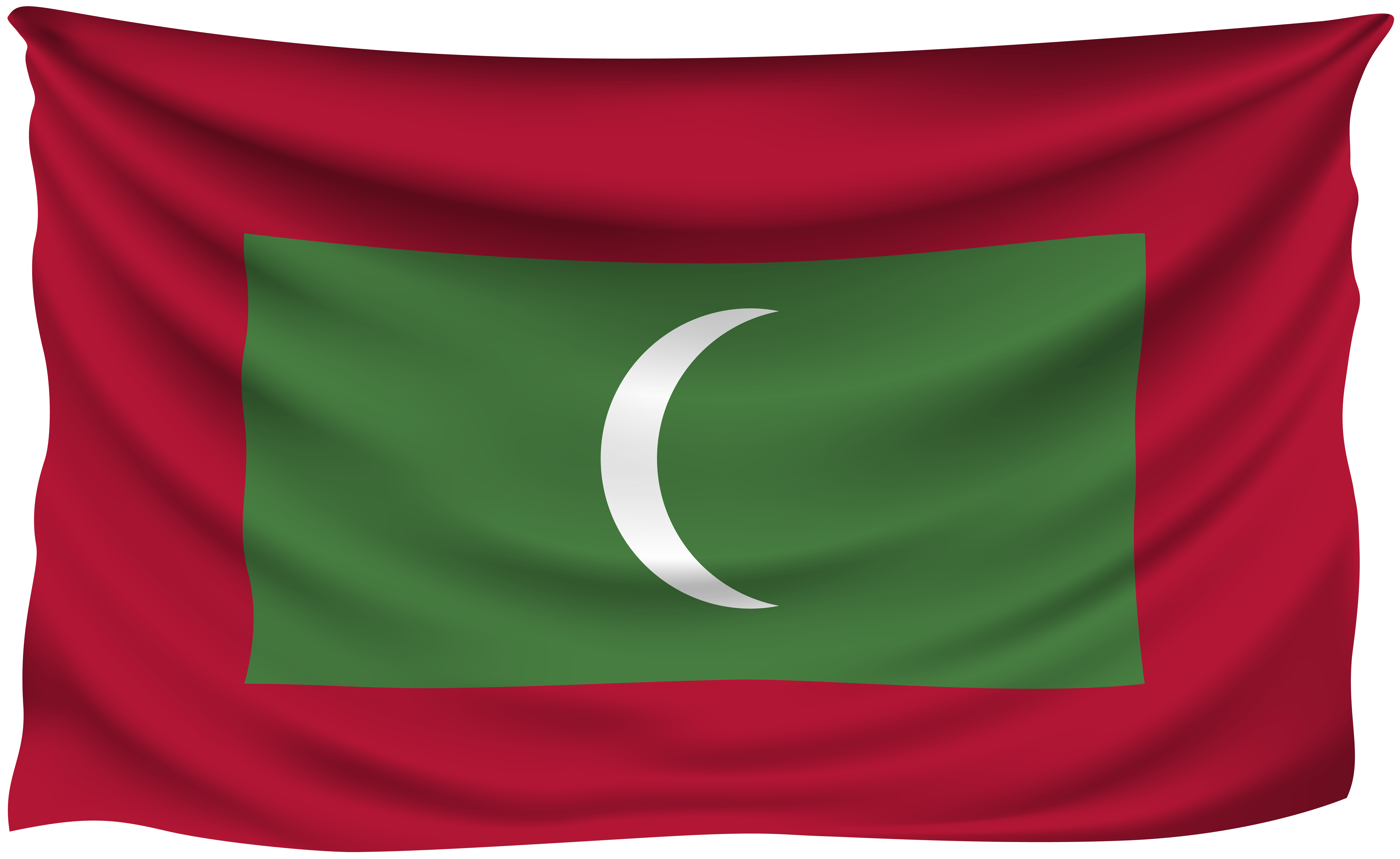 8000x4910 Maldives Wrinkled Flag Quality Image, Desktop