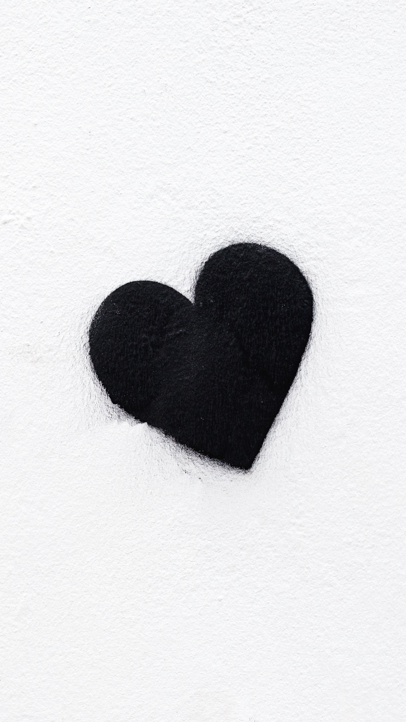 1350x2400 Black And White Heart Wallpaper, HD Wallpaper & background, Phone