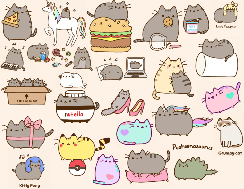 1020x790 Pusheen Wallpaper for Computer, Desktop