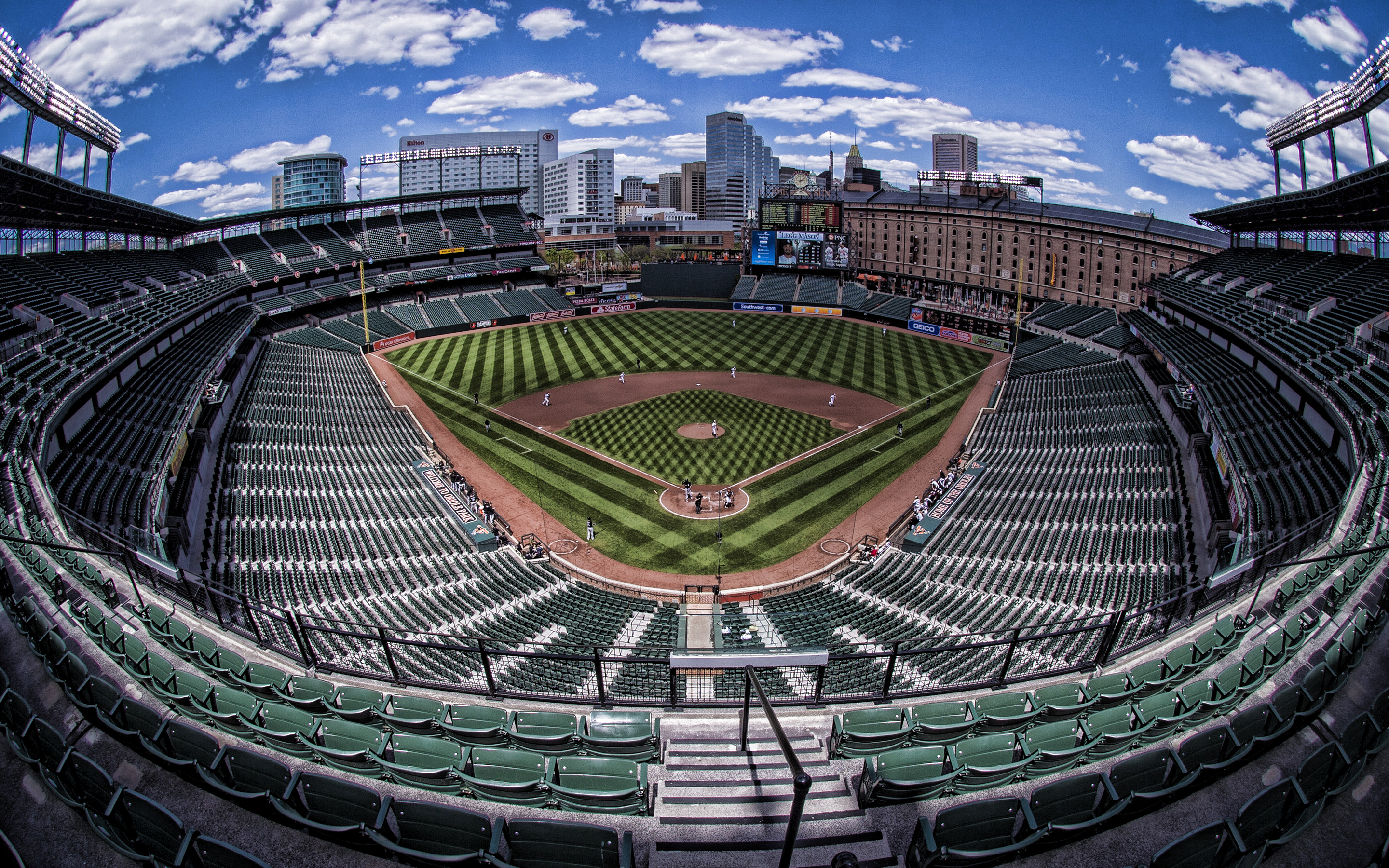 2880x1800 Download wallpaper Oriole Park at Camden Yards, MLB, baseball stadium, Baltimore Orioles, Oriole Park, Baltimore, Maryland, USA, baseball field, Baltimore Orioles stadium, baseball for desktop with resolution. High Quality HD picture, Desktop