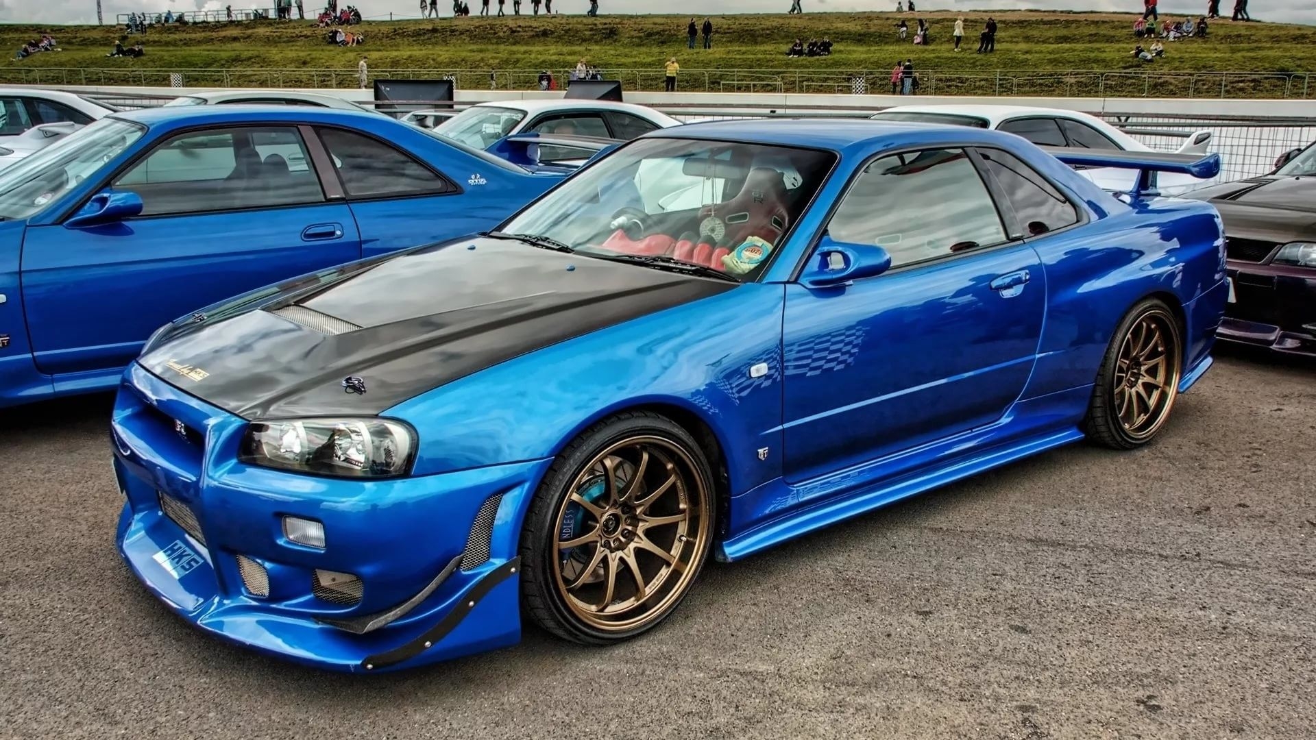 1920x1080 1920x Nissan Skyline Gtr R34 Wallpaper For Computer Blue Nissan Skyline HD Wallpaper, Desktop