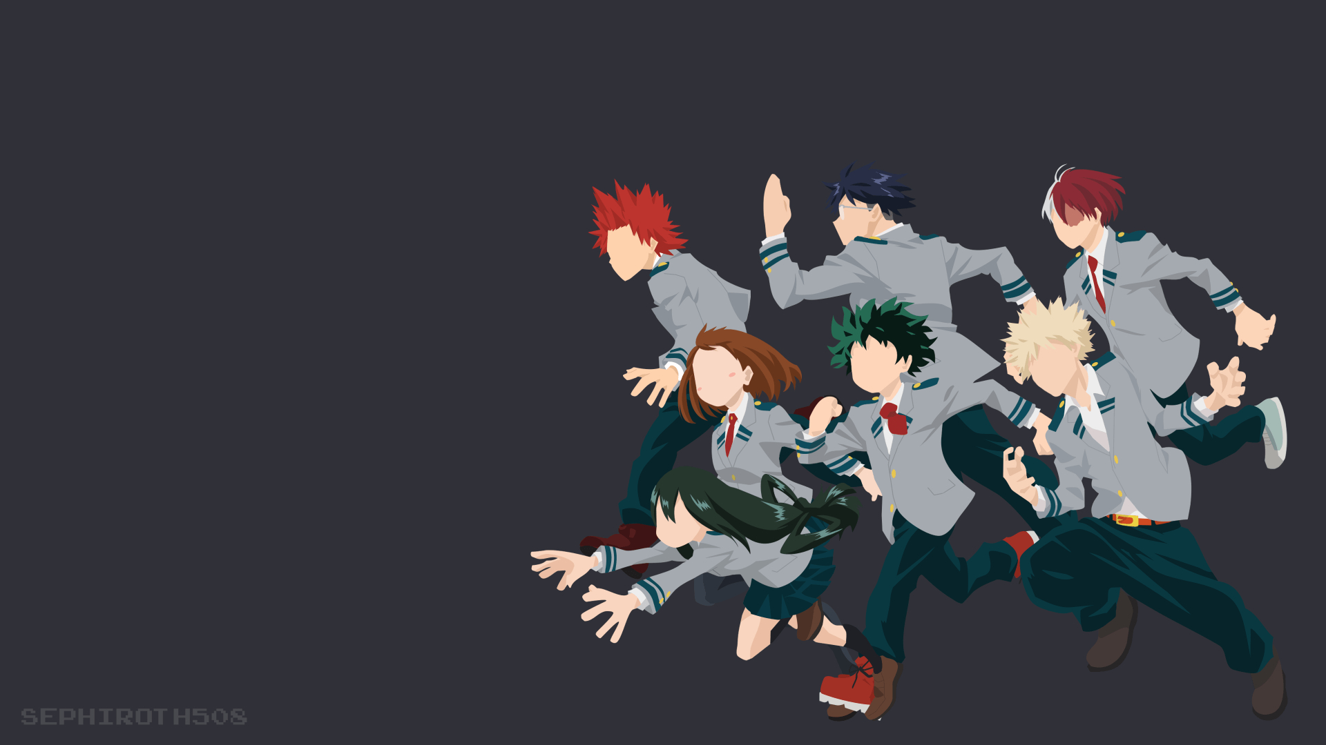 1920x1080 Anime My Hero Academia Eijiro Kirishima Tenya Iida Shouto, Desktop