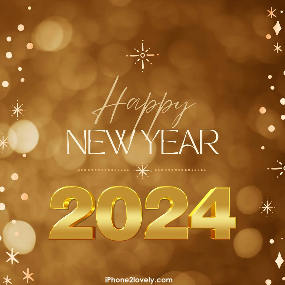 1000x1000 Happy New Year 2024 Wallpaper Image HD (Free Download), Phone