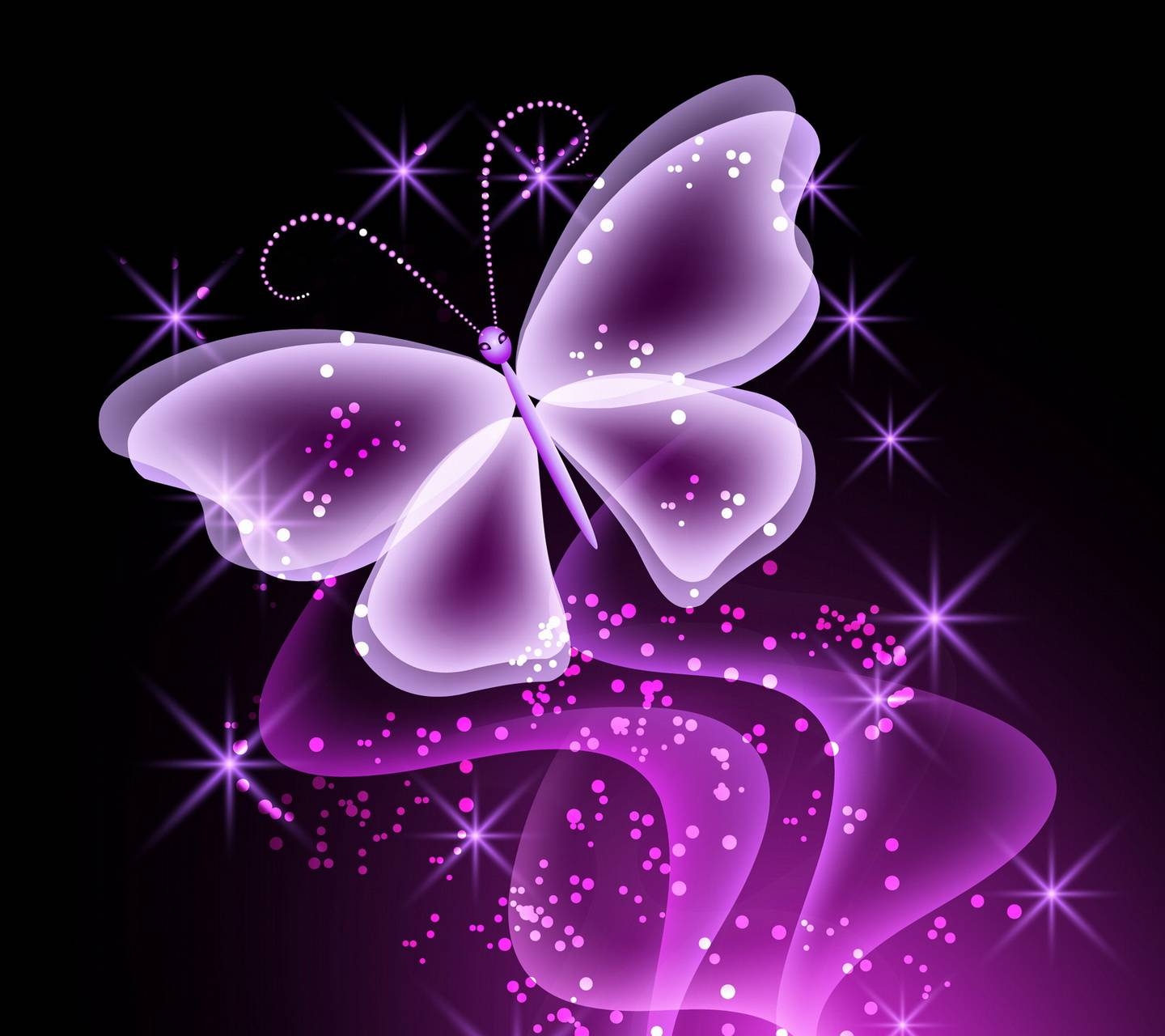 1440x1280 Neon Butterfly Wallpaper Free Neon Butterfly Background, Desktop