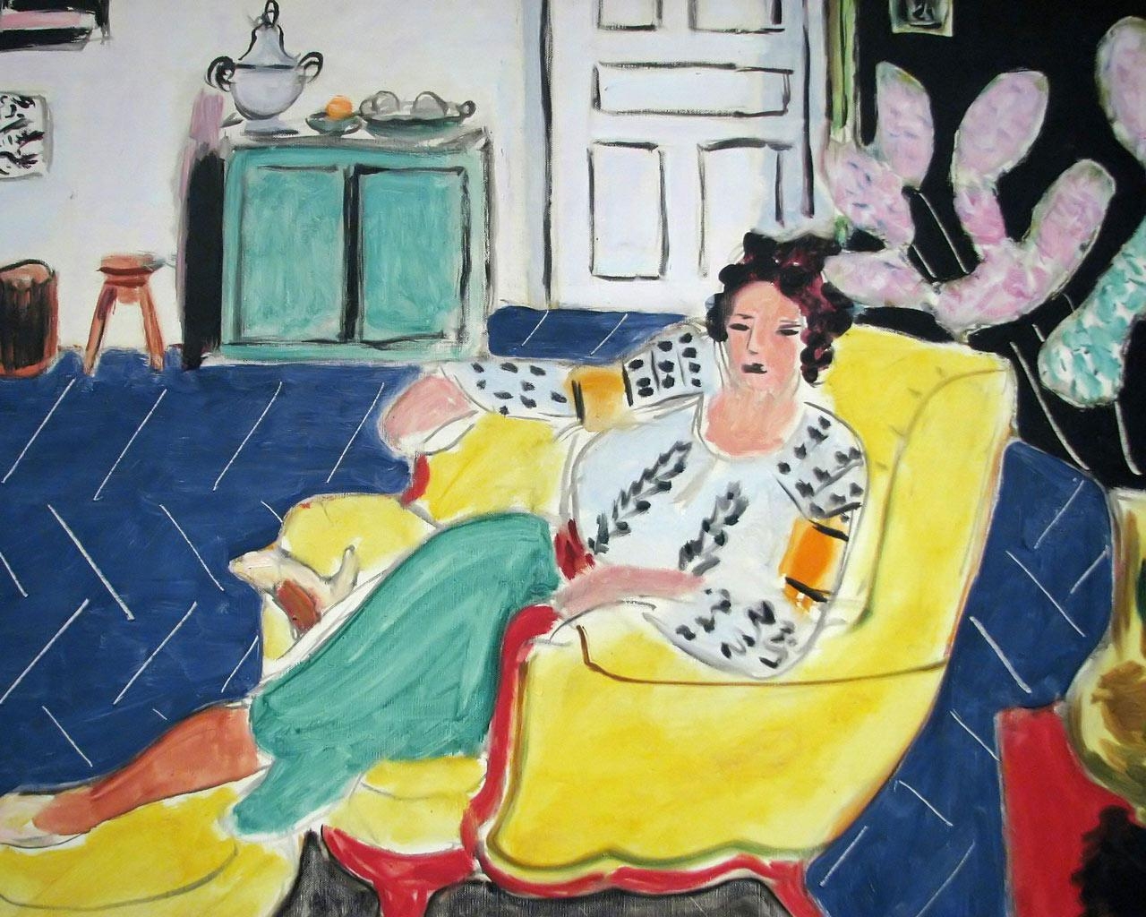 1280x1030 Best artist Matisse Seated in an Armchair, Desktop