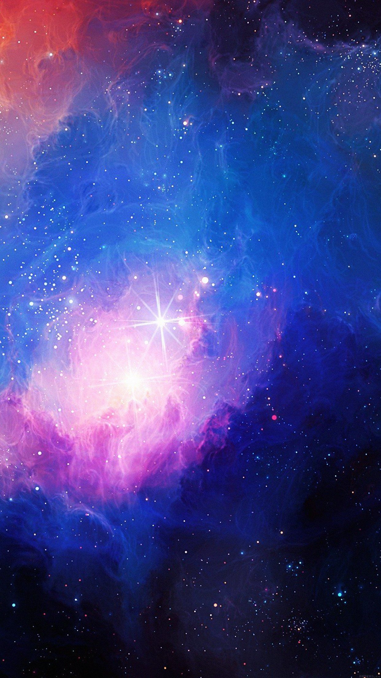 1250x2210 Blue Galaxy iPhone Wallpaper Free Blue Galaxy iPhone Background, Phone