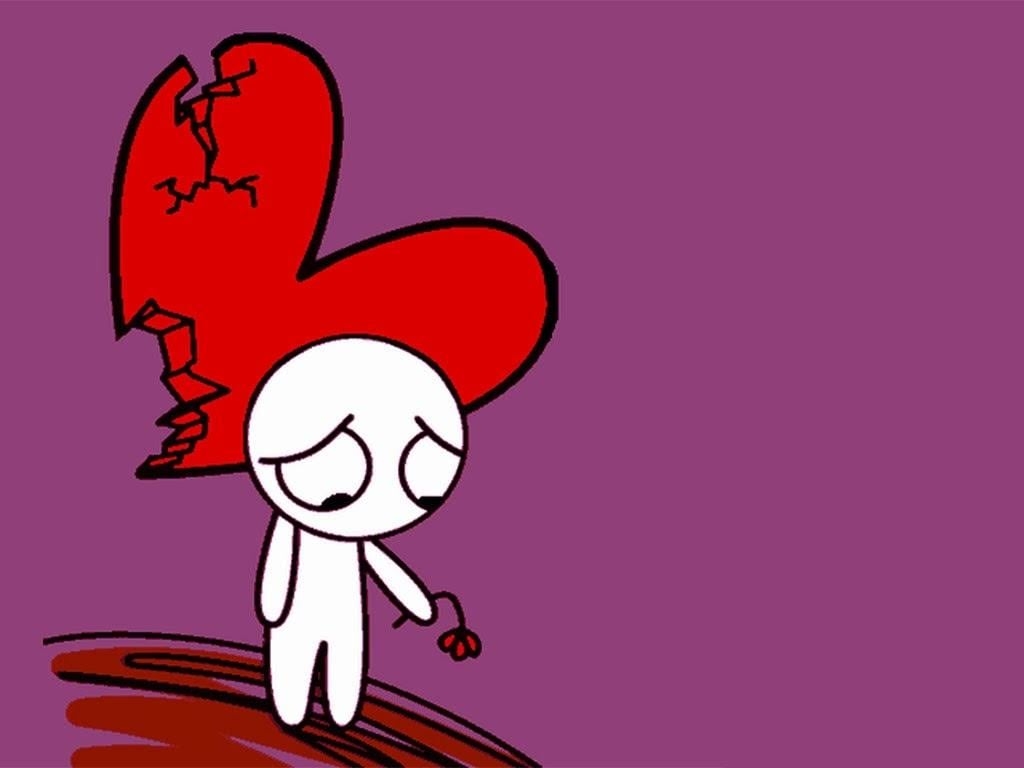 1030x770 Broken Heart Cartoon Wallpaper, Desktop