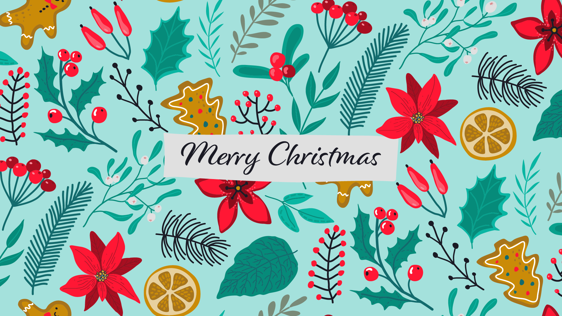 1920x1080 Free Cute Christmas Wallpaper for Laptops and Devices, Desktop