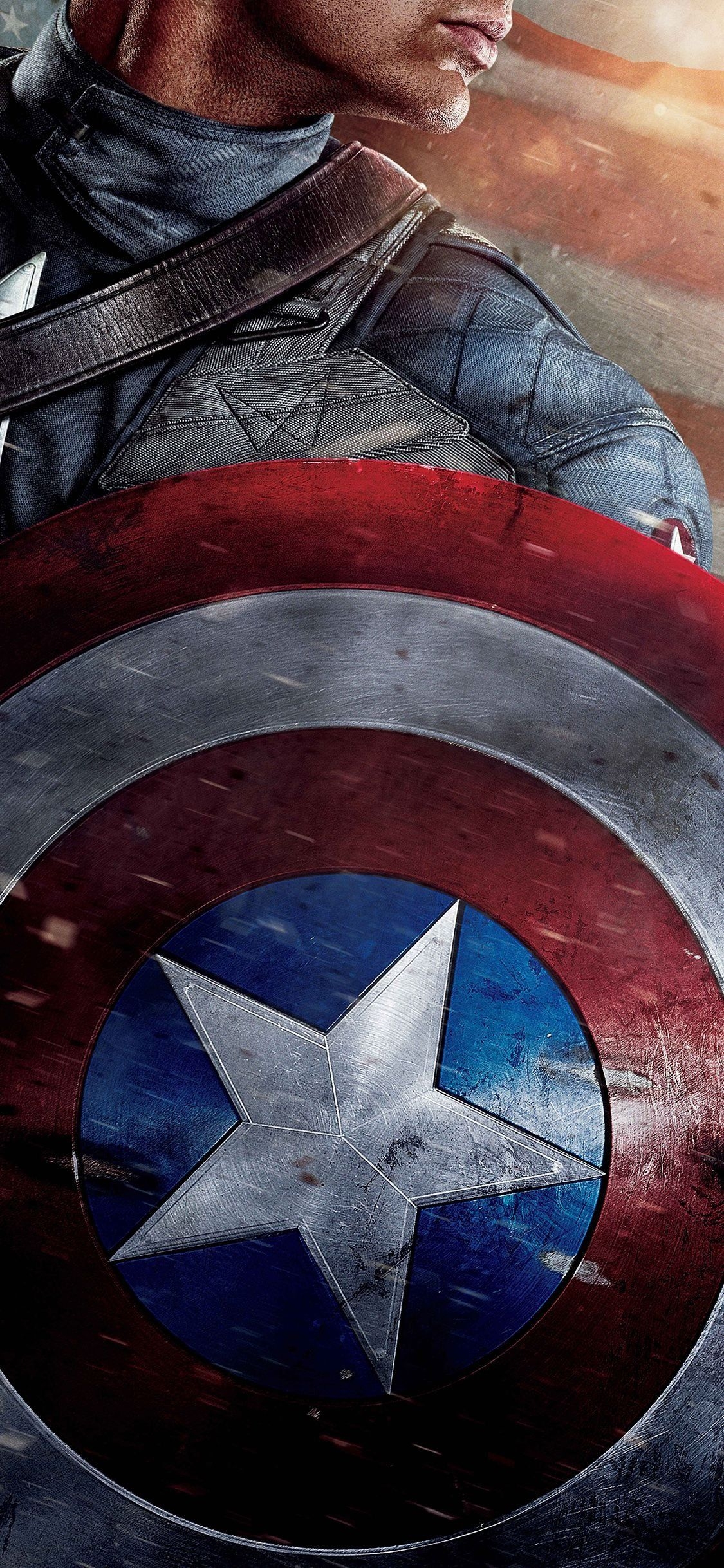 1130x2440 iPhone Marvel Wallpaper Captain America, Phone