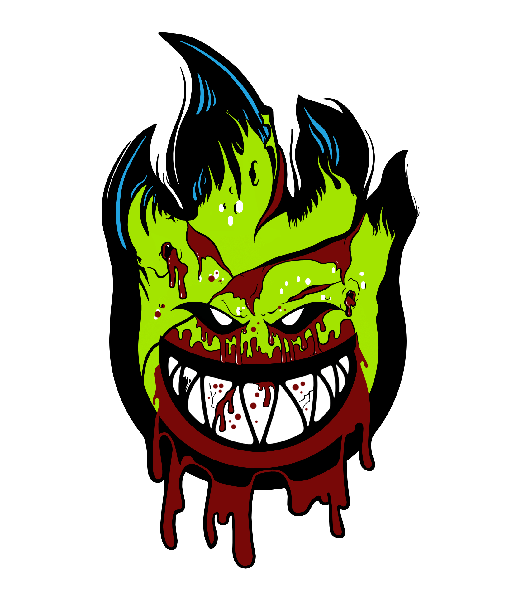 1650x1920 Resultado de imagen para skate zombie wallpaper. Spit Fire, Phone