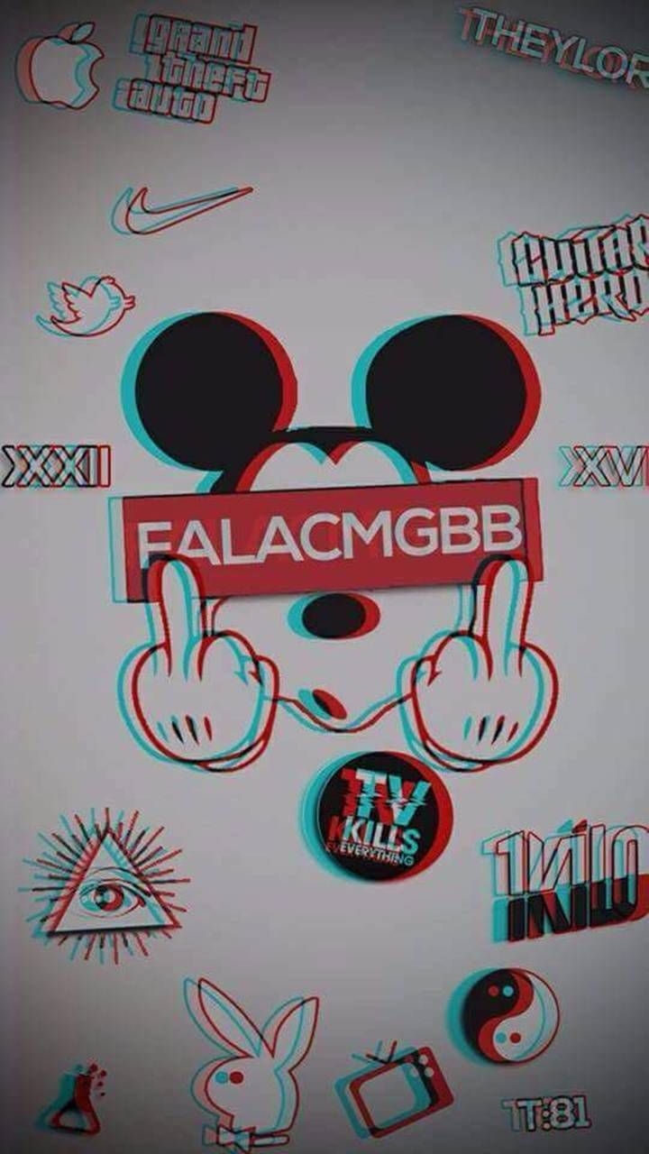 720x1280 Download Mickey mouse wallpaper by Sgomez12 now. Browse millions of popular 2. Mickey mouse wallpaper, Glitch wallpaper, Hypebeast wallpaper, Phone