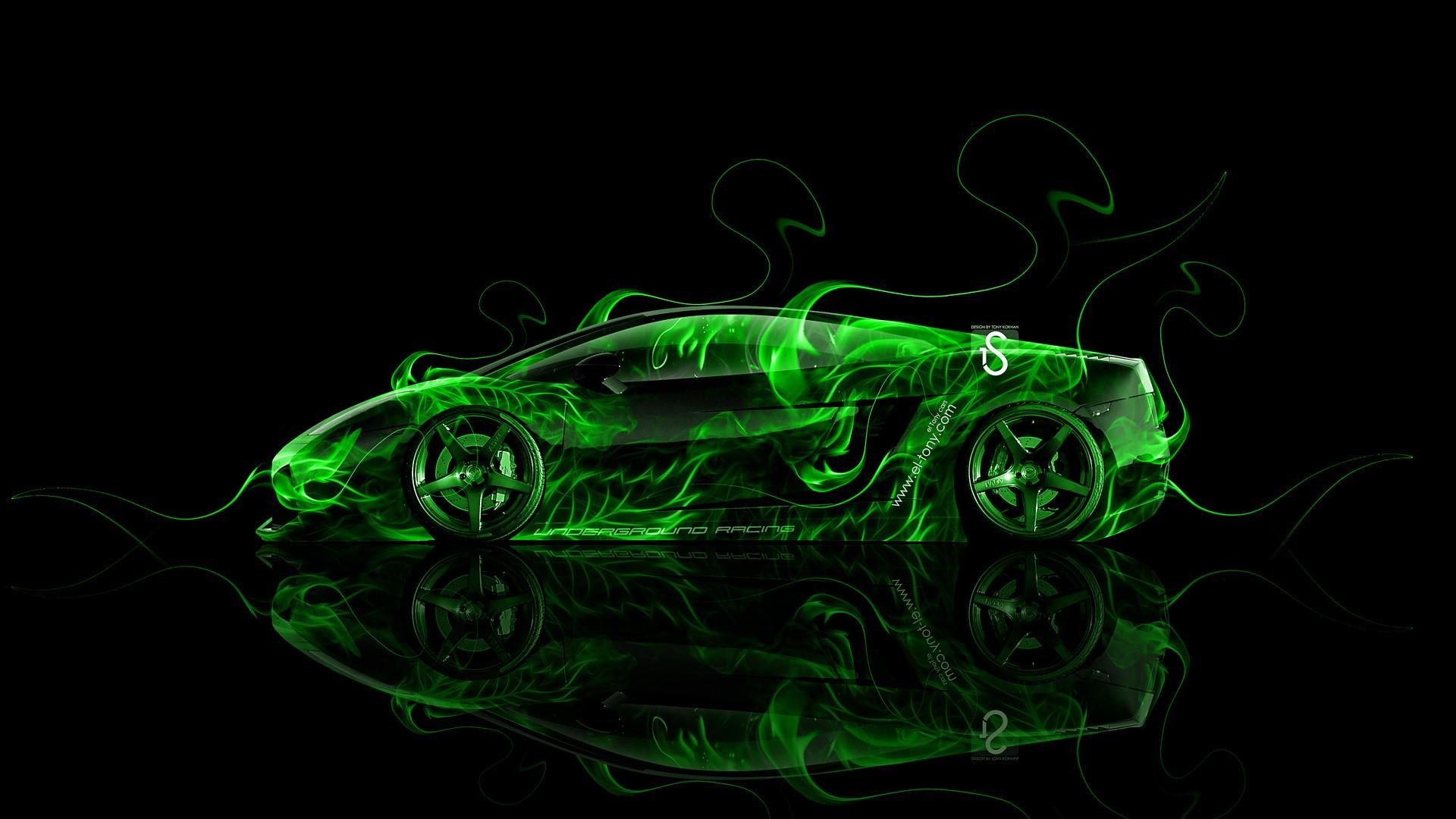 1920x1080 Green Flame Wallpaper, Desktop