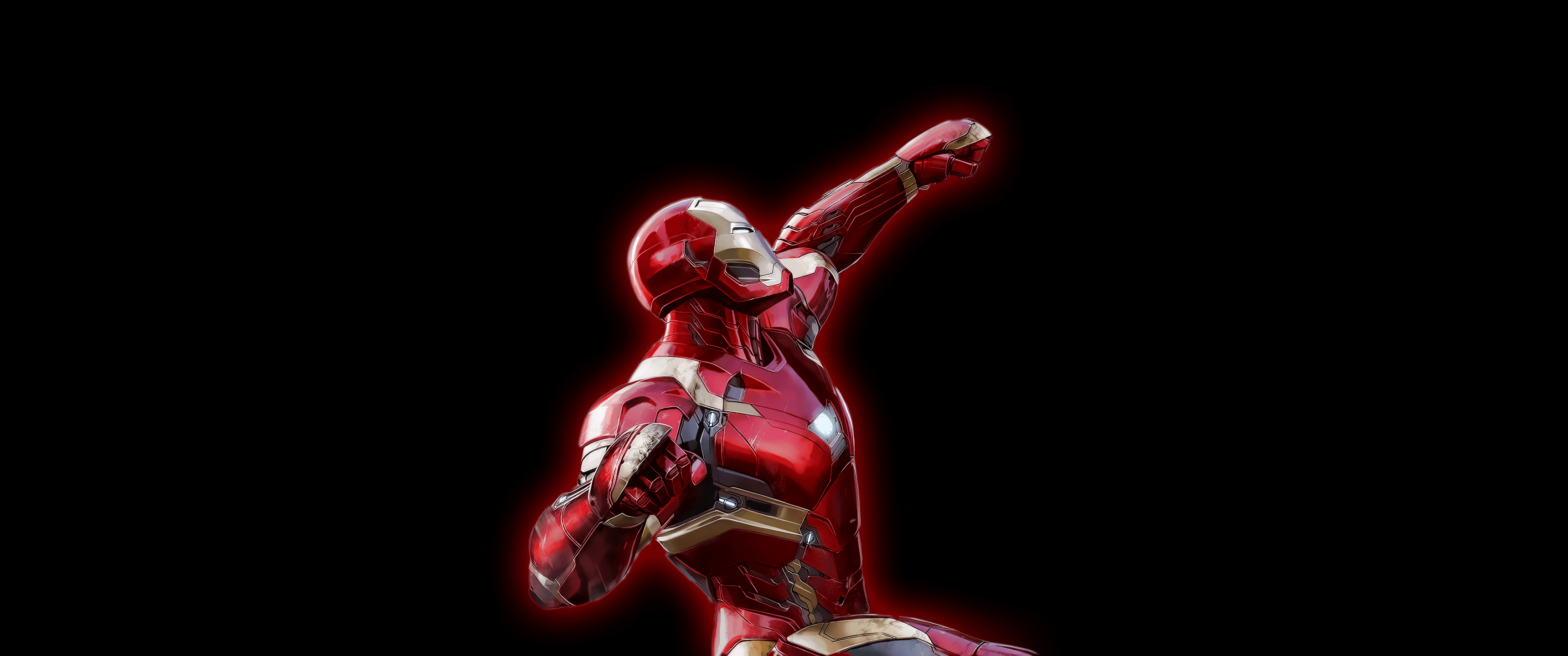 3440x1440 Iron Man  wallpaper I made, Dual Screen