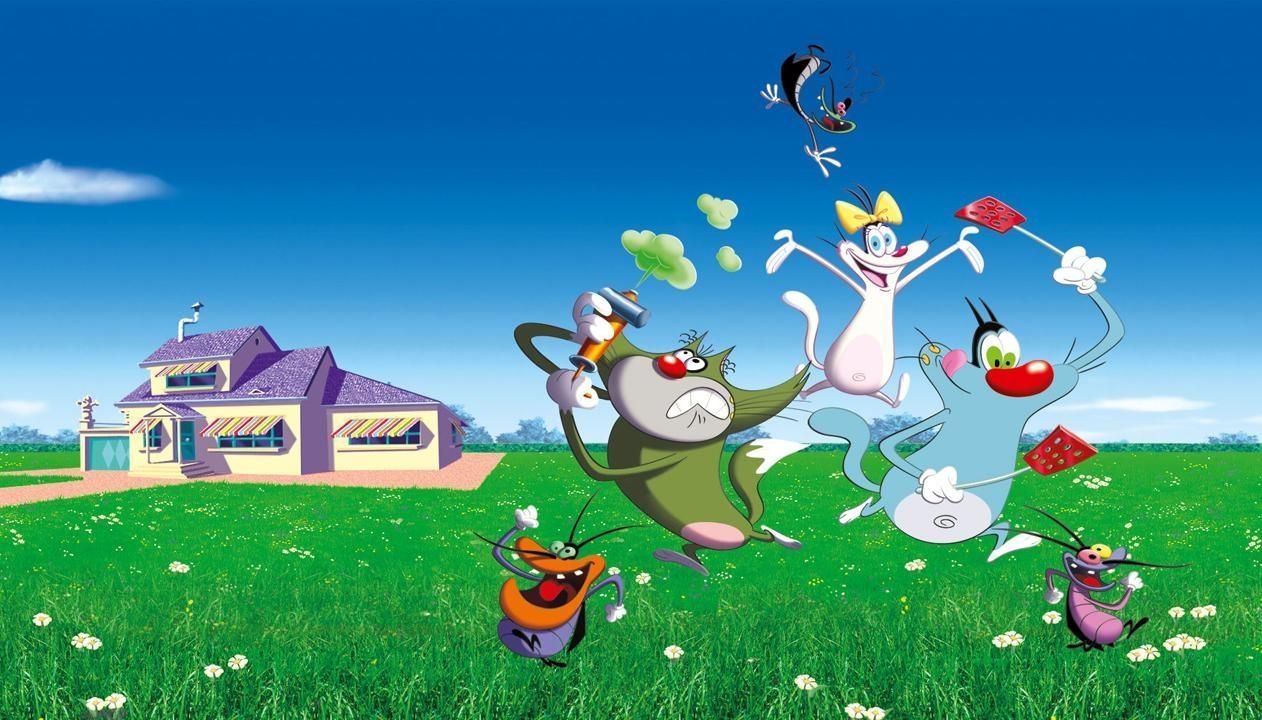 1270x720 Oggy And The Cockroaches HD Wallpaper. Cartoon wallpaper hd, Cartoon wallpaper, Cartoons hd, Desktop