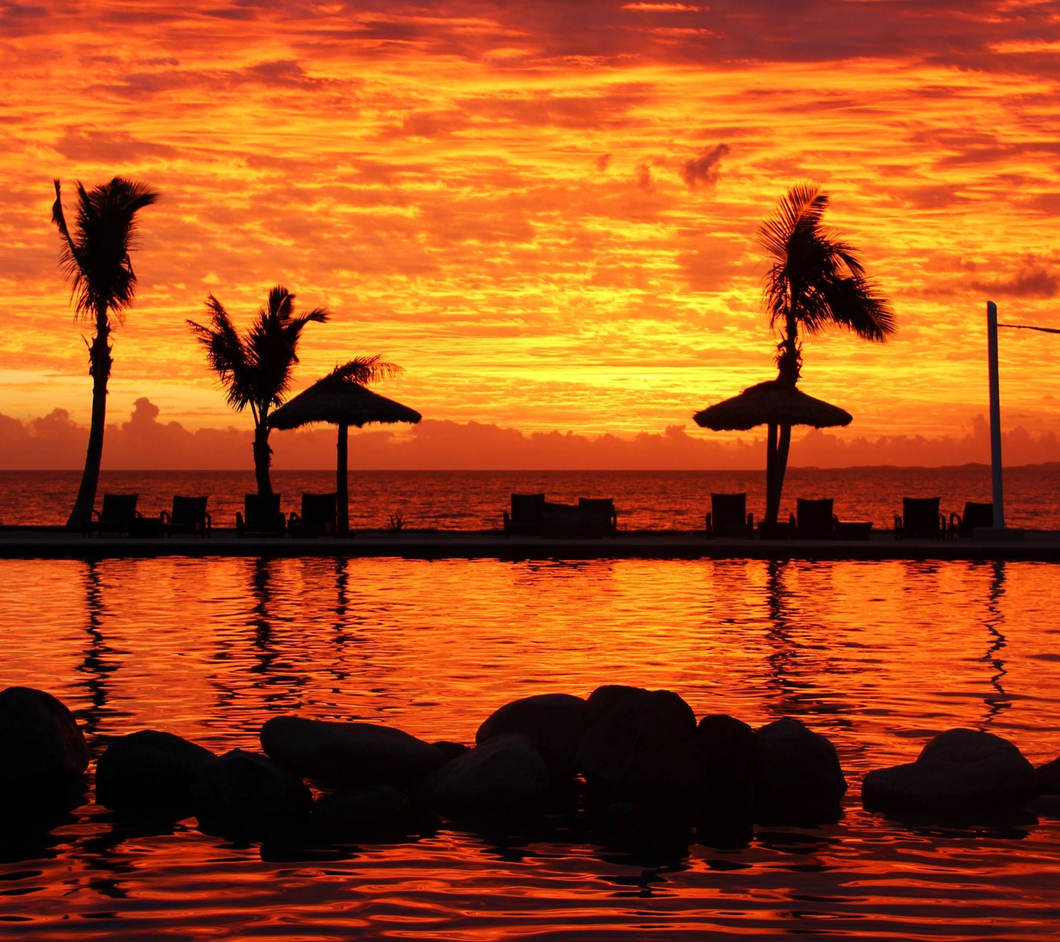 2160x1920 Sunset in Fiji Mobile Wallpaper 14439, Desktop