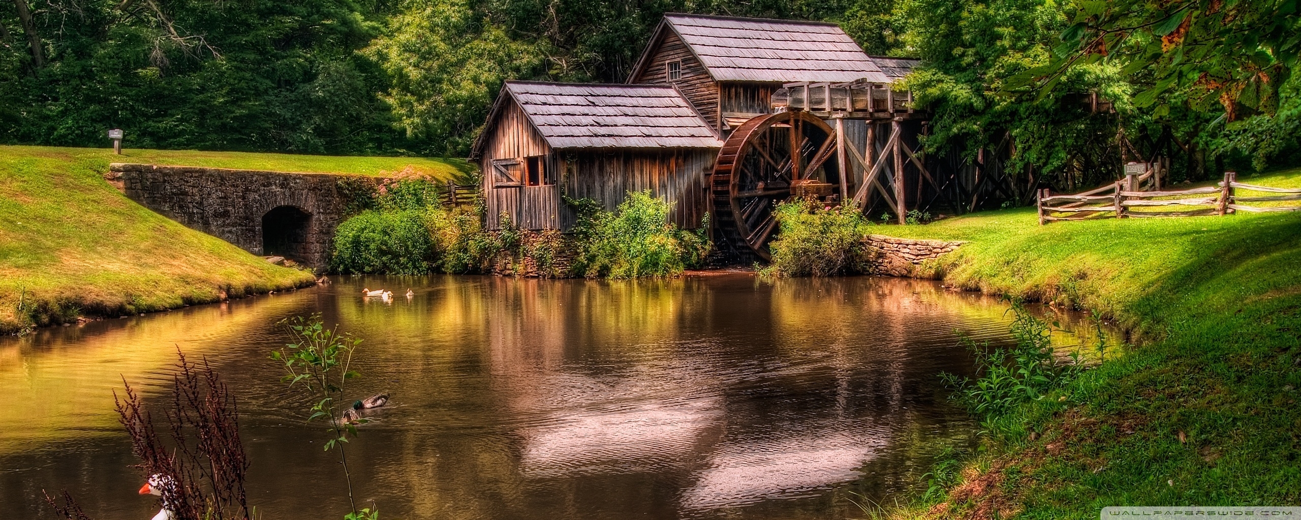 2560x1030 Watermill ❤ 4K HD Desktop Wallpaper for 4K Ultra HD TV, Dual Screen