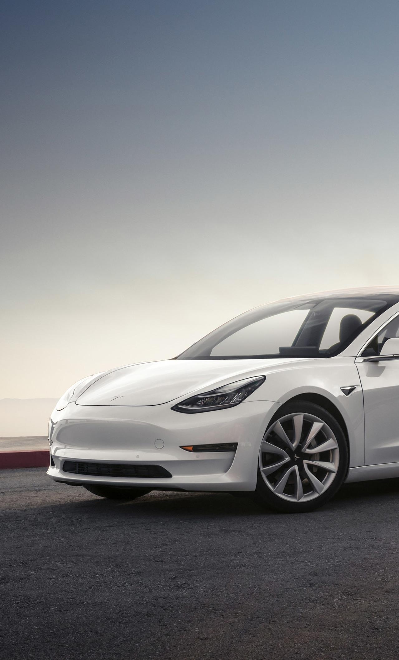 1280x2120 Tesla Model 3 2017 iPhone HD 4k Wallpaper, Image, Phone