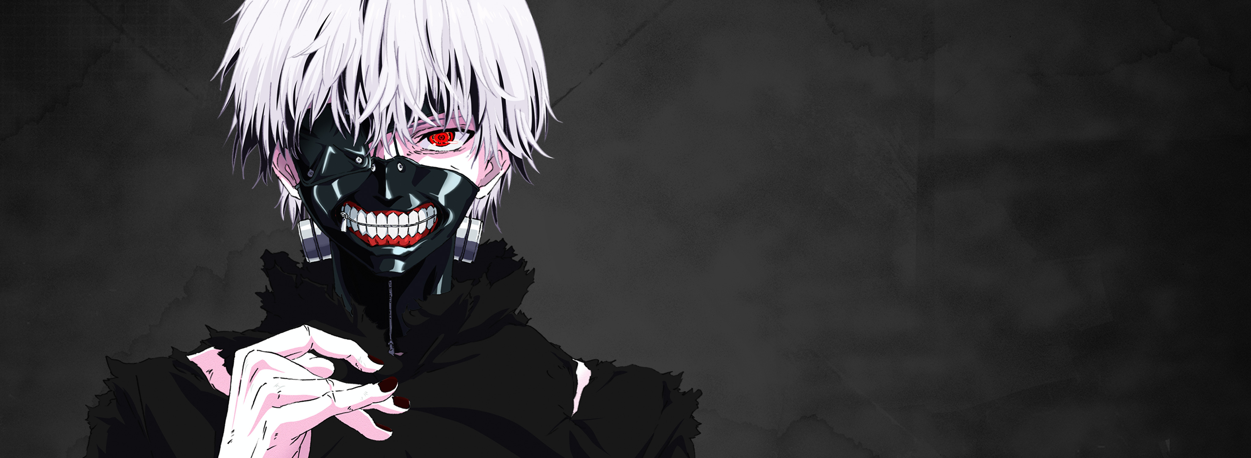 4100x1500 Ken Kaneki Mask Ghoul HD, Dual Screen