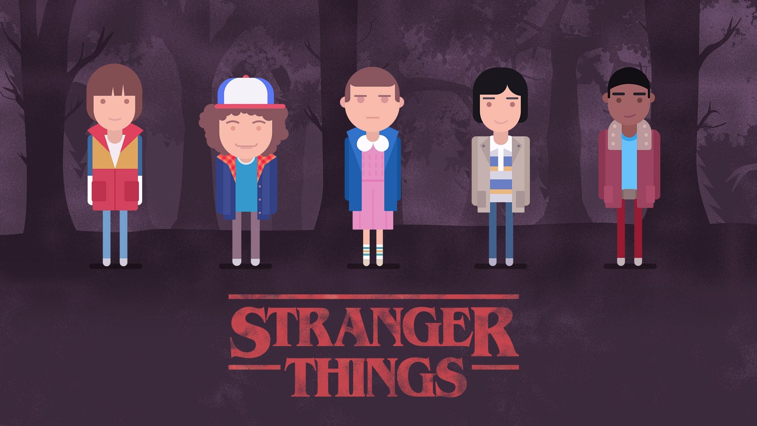 2560x1440 Stranger Things Minimal 4K Wallpaper, Desktop