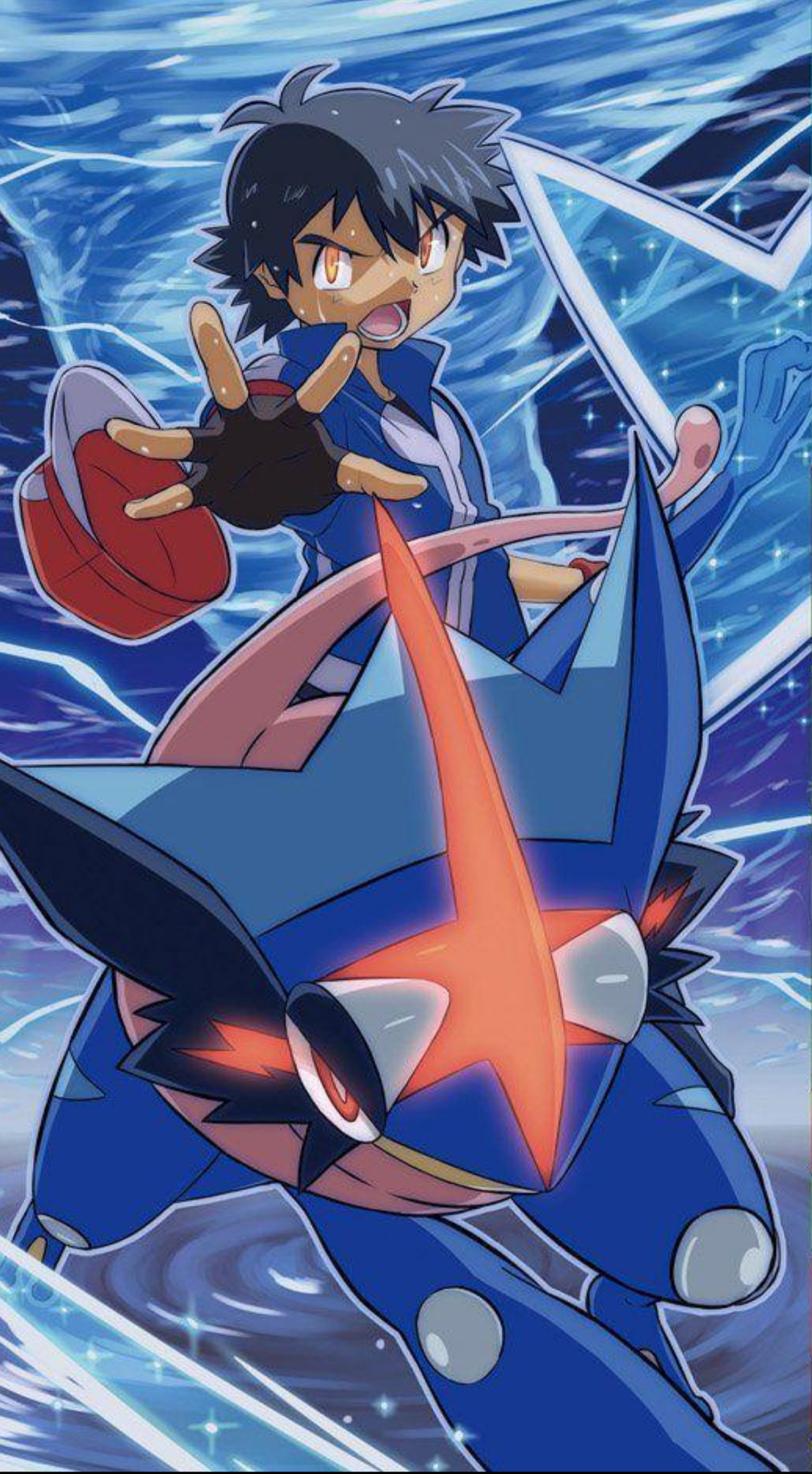 1440x2600 Ash Greninja wallpaper, Phone