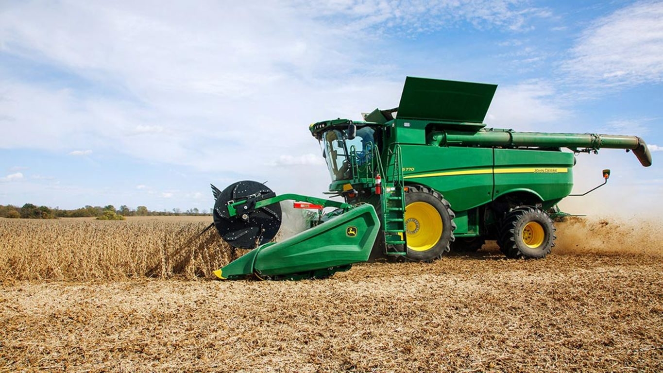 1370x770 S770 Combine. Grain Harvesting. John Deere US, Desktop