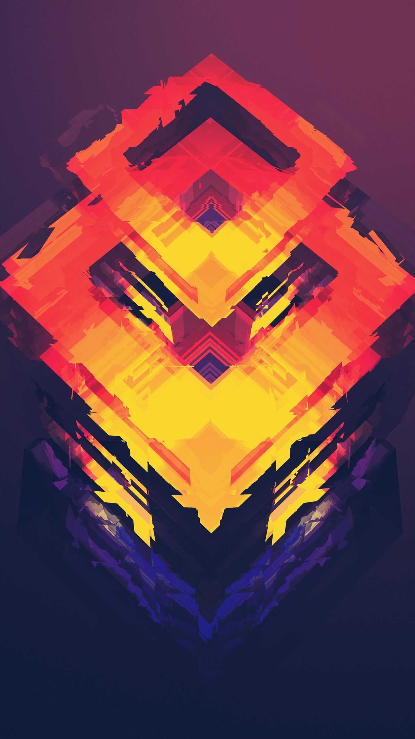 1440x2560 Wallpaper abstract, polygon, 4k, 5k, iphone wallpaper, android, Phone