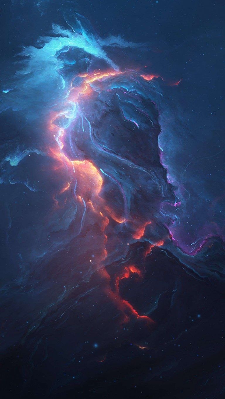 770x1370 Space Nebula collision iPhone Wallpaper Wallpaper, iPhone Wallpaper. Wallpaper space, Nebula wallpaper, Space iphone wallpaper, Phone