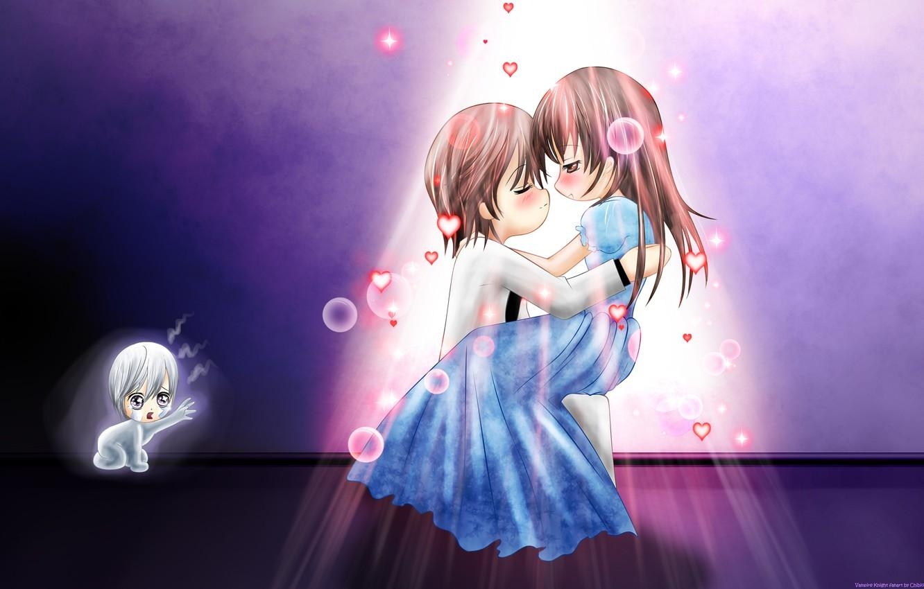 1340x850 Wallpaper girl, Wallpaper, anime, boy, art, Vampire Knight, Desktop