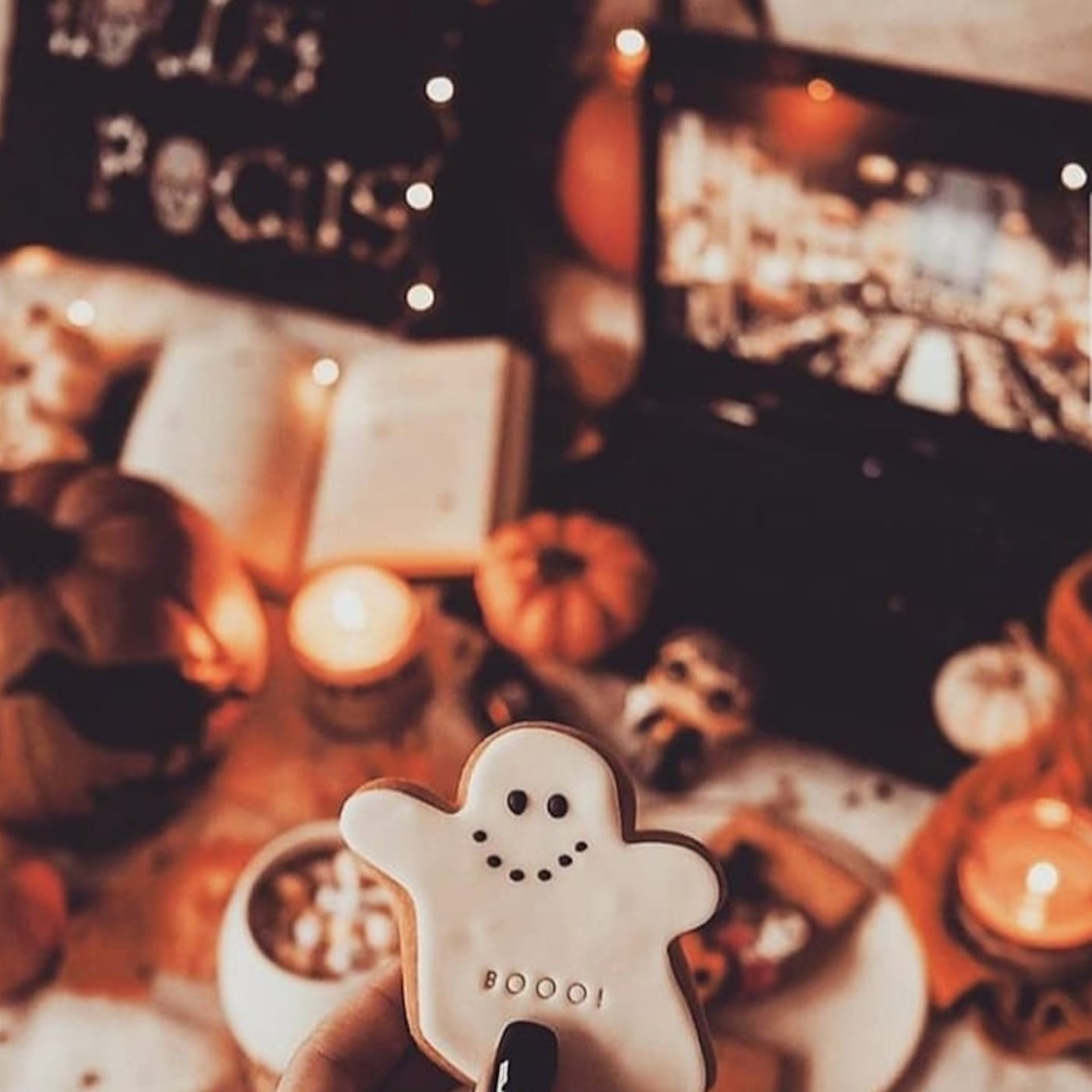 1440x1440 Best Halloween Aesthetic Picture For iPhone Home Screen, Phone