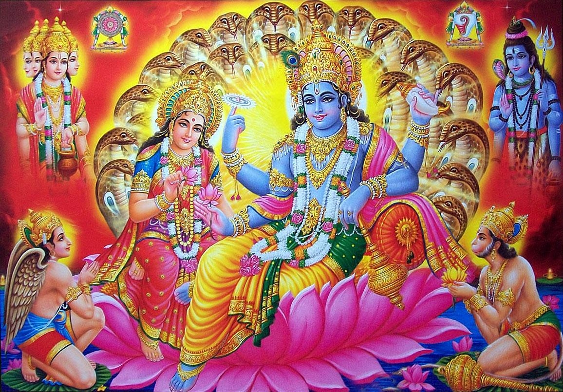 1160x810 Brahma Vishnu Mahesh Hindu God Adorable Wallpaper, Desktop