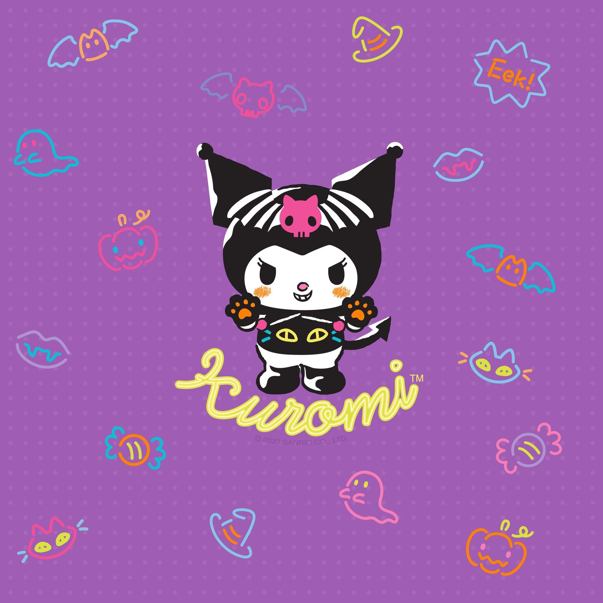 2050x2050 Kuromi phone background, Phone