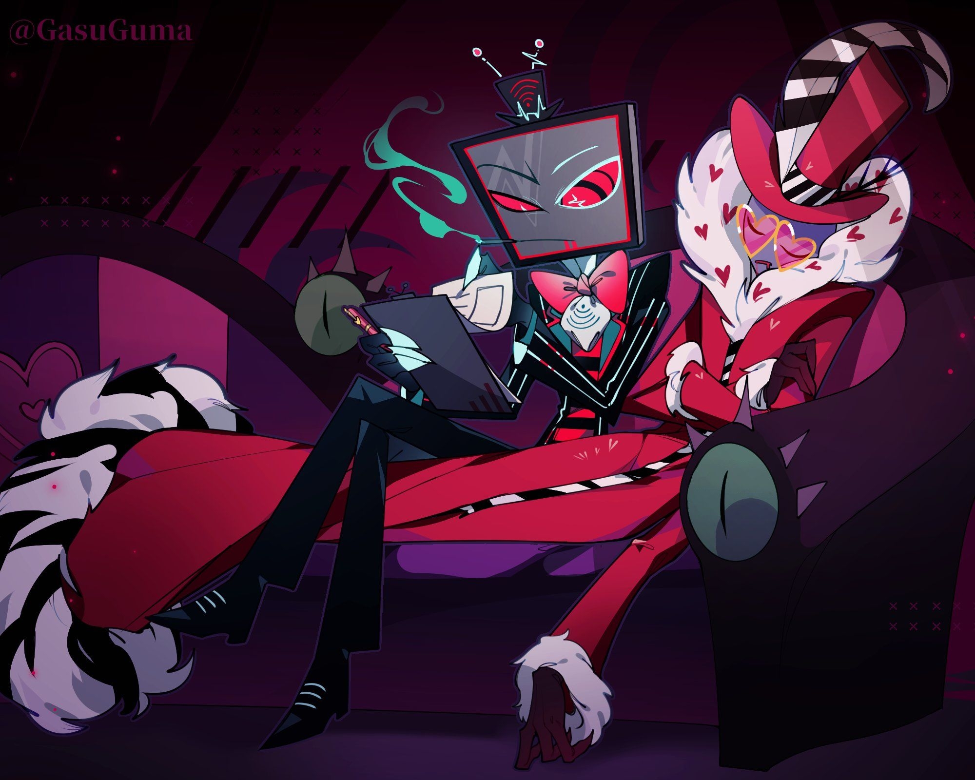 2000x1600 Shipville Valentino x Vox ideas. hotel art, vivziepop hazbin hotel, vox, Desktop