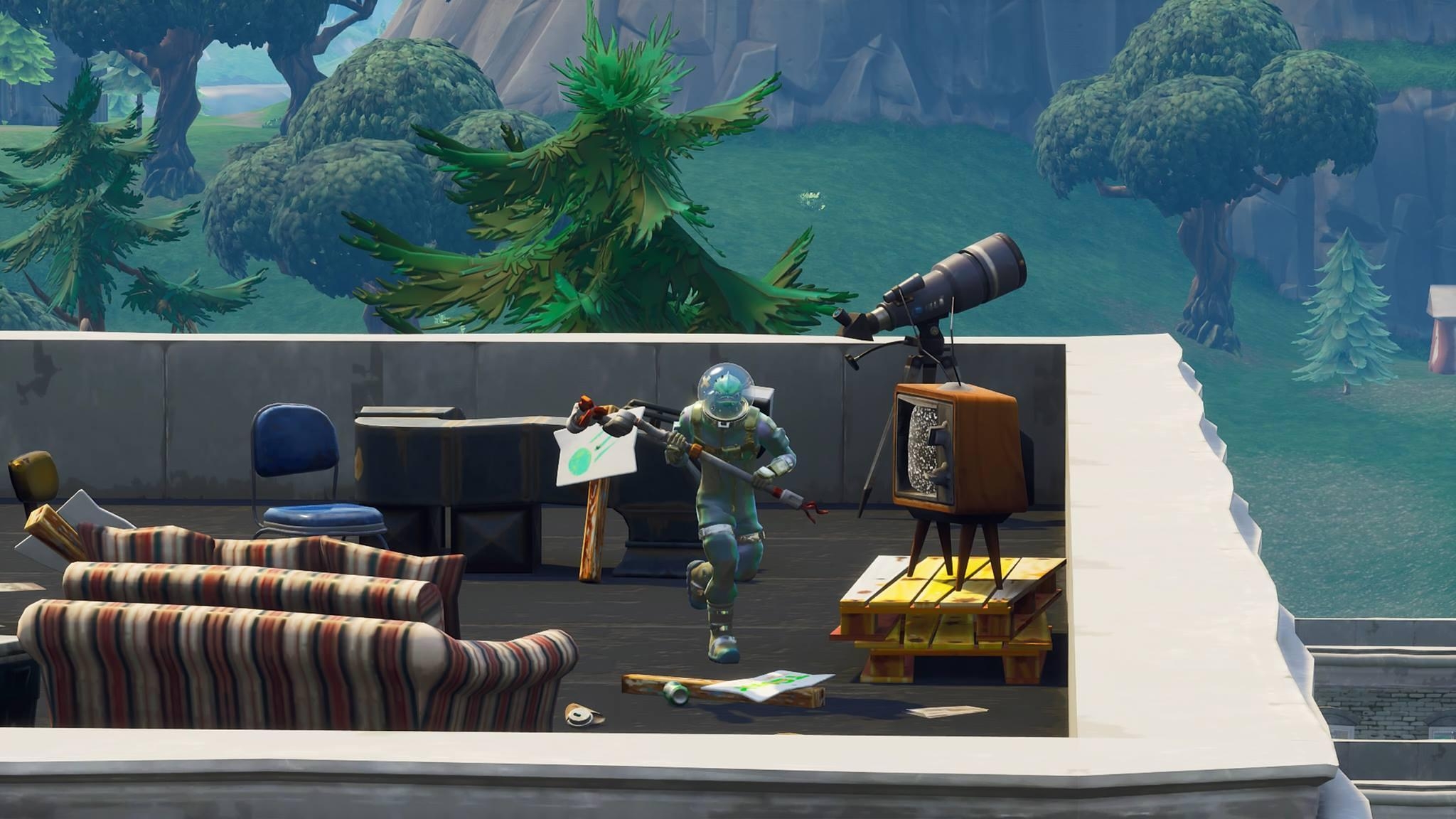 2050x1160 New 'Fortnite' Tilted Towers Area May Hint At The Comet's Imminent, Desktop