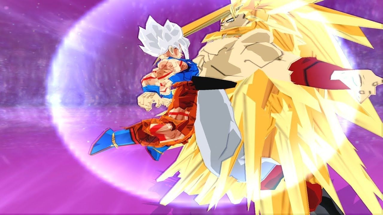 1280x720 GOKU SSJ OMNI GOD Y GOKU SSJ INFINITO SE FUSIONAN. DRAGON BALL Z BUDOKAI TENKAICHI 3 VERSION LATINO, Desktop